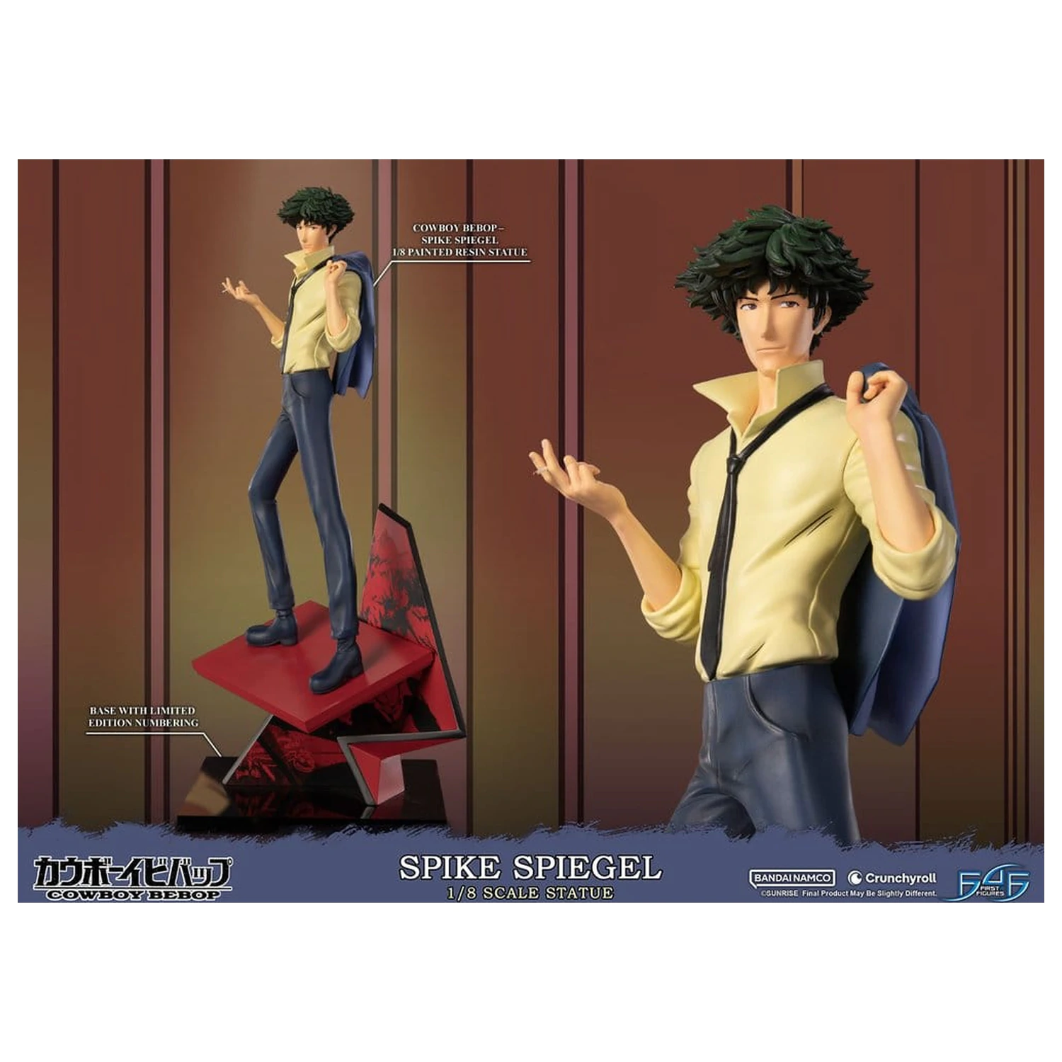 Cowboy Bebop Kunstharzstatue 1/8 Spike Spiegel 34 cm Produktfoto