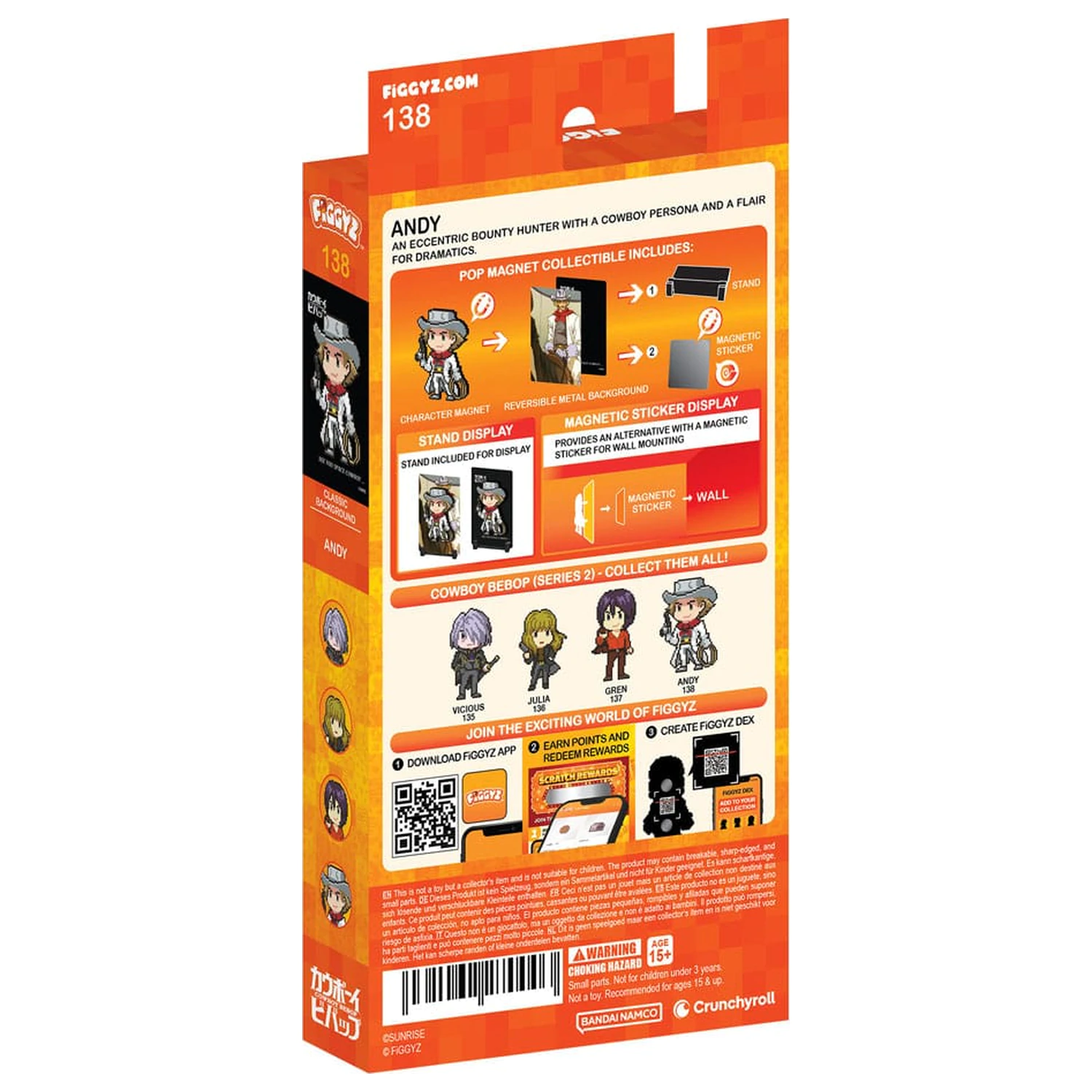 Cowboy Bebop FiGGYZ Magnet Sammelfigur Andy 11 cm Produktfoto