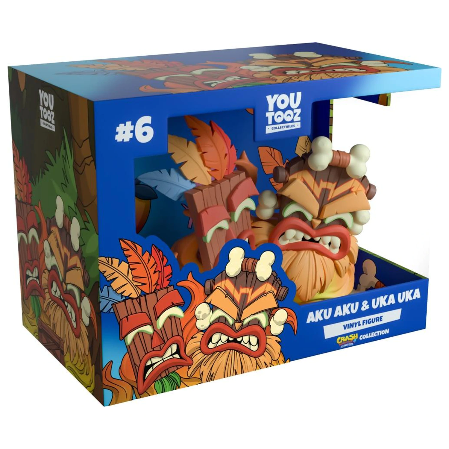 Crash Bandicoot Aku Aku & Uka Uka Figur 9 cm Produktfoto