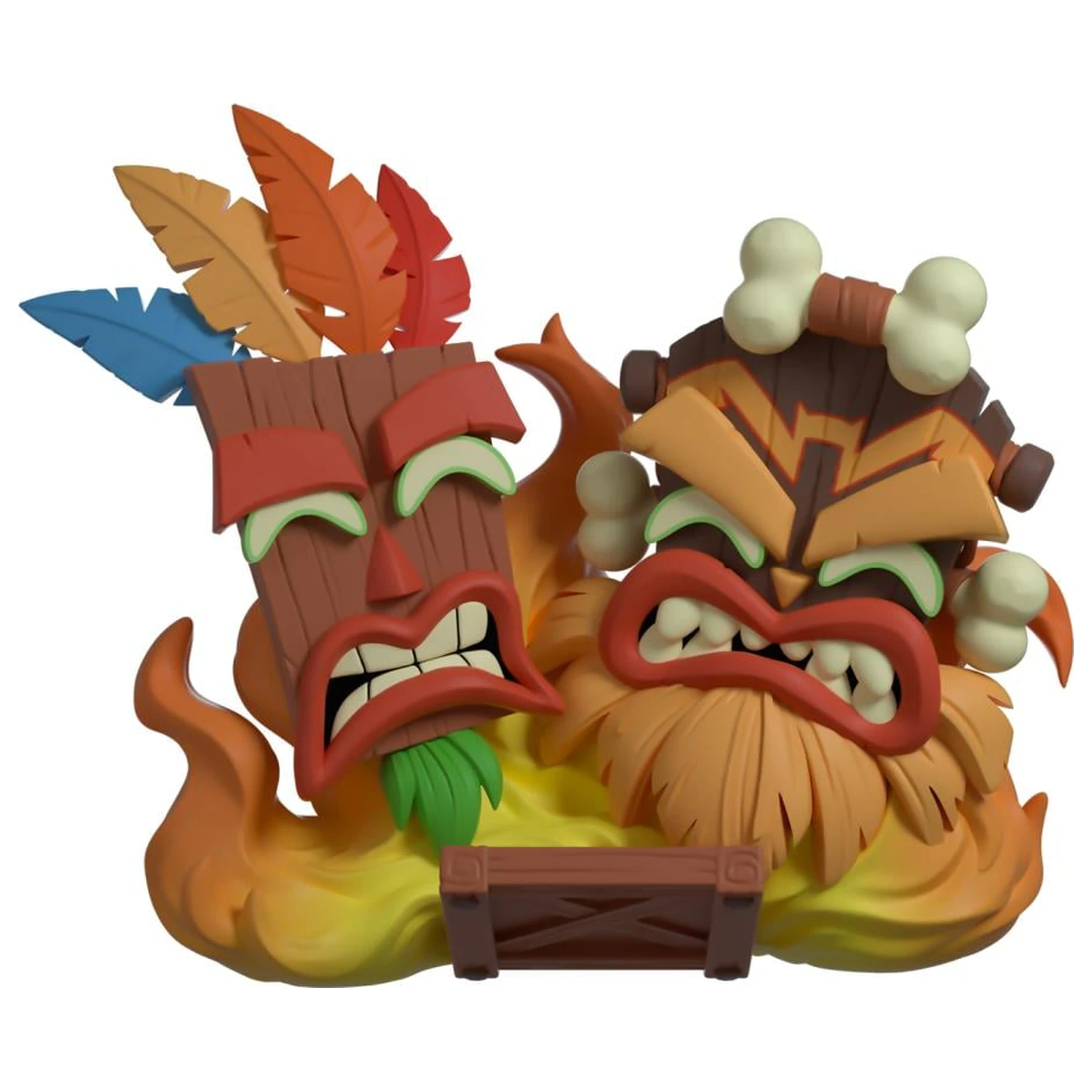Crash Bandicoot Aku Aku & Uka Uka Figur 9 cm Produktfoto