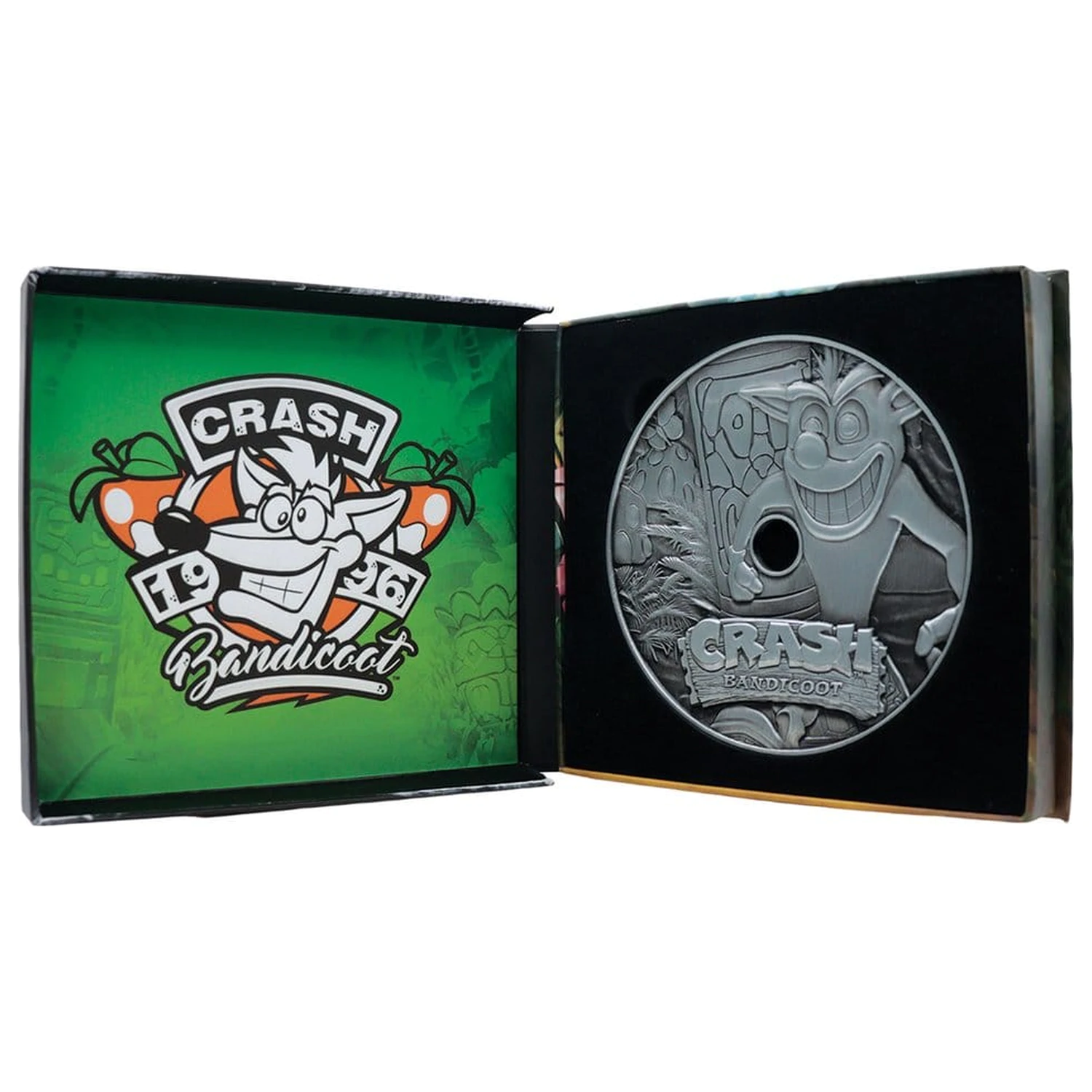 Crash Bandicoot Nachbildung Metall CD-ROM Sammlerstück Limitierte Auflage 11 cm Produktfoto