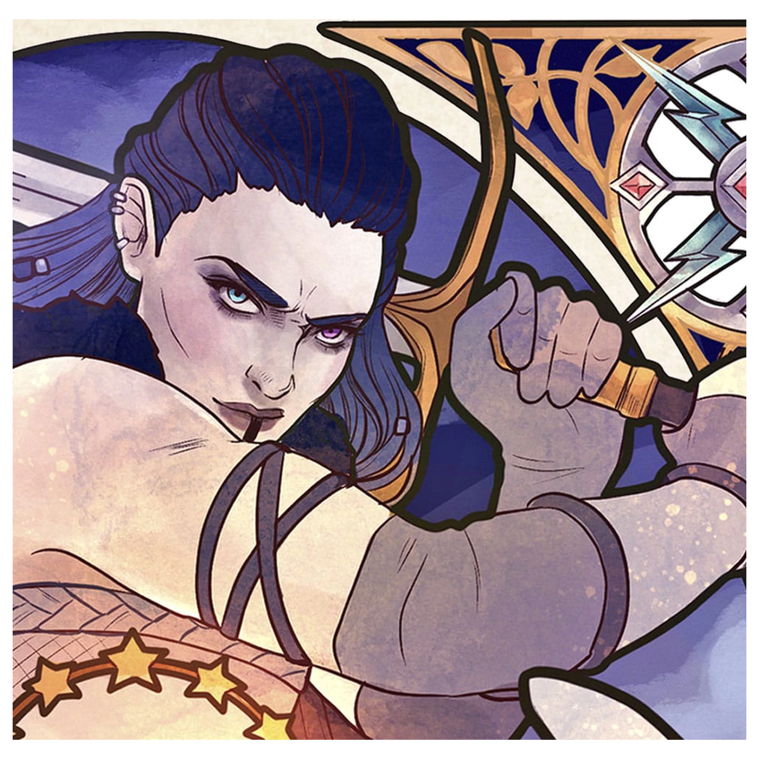 Critical Role Art Print Ashley Johnson: 10th Anniversary Art Nouveau Illustrations 46 x 28 Zentimeter - ungerahmt Produktfoto