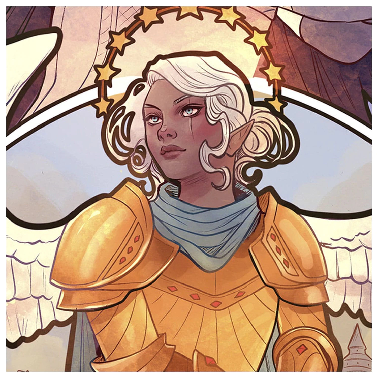 Critical Role Art Print Ashley Johnson: 10th Anniversary Art Nouveau Illustrations 46 x 28 Zentimeter - ungerahmt Produktfoto