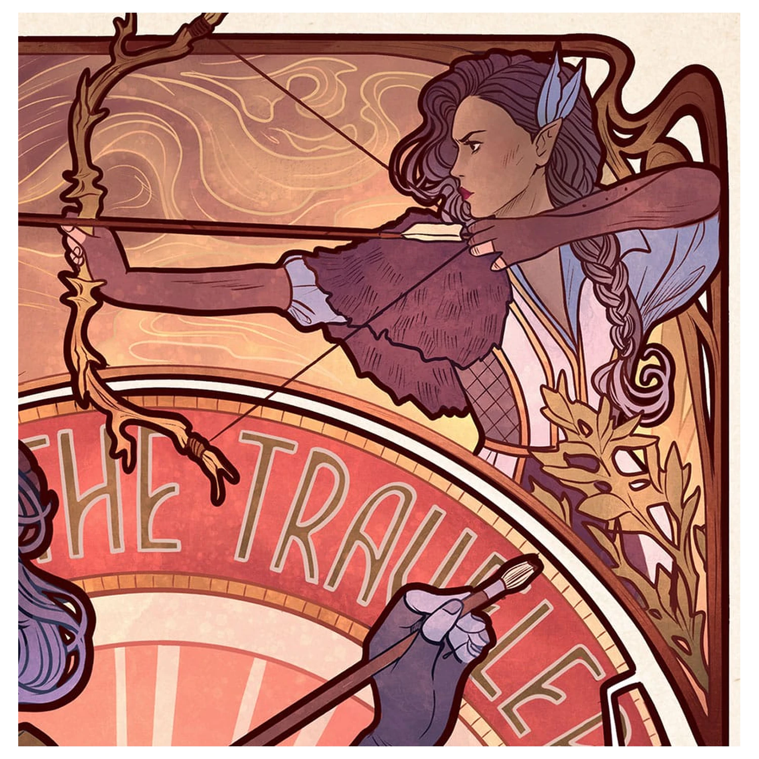 Critical Role Kunstdruck Laura Bailey: 10th Anniversary Art Nouveau Illustrations 46 x 28 cm - ungerahmt Produktfoto