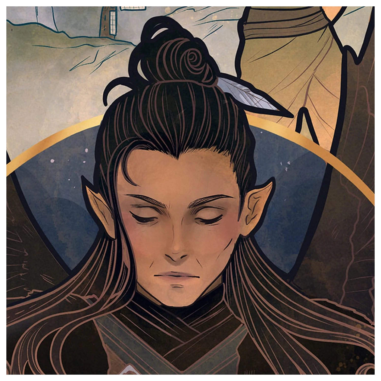 Critical Role Art Print Liam O'Brien: 10th Anniversary Art Nouveau Illustrations 46 x 28 cm - ungerahmt Produktfoto