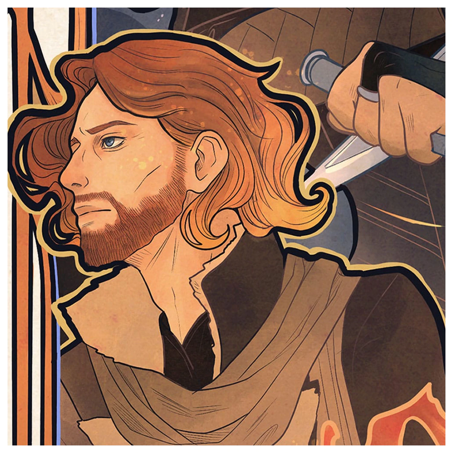 Critical Role Art Print Liam O'Brien: 10th Anniversary Art Nouveau Illustrations 46 x 28 cm - ungerahmt Produktfoto