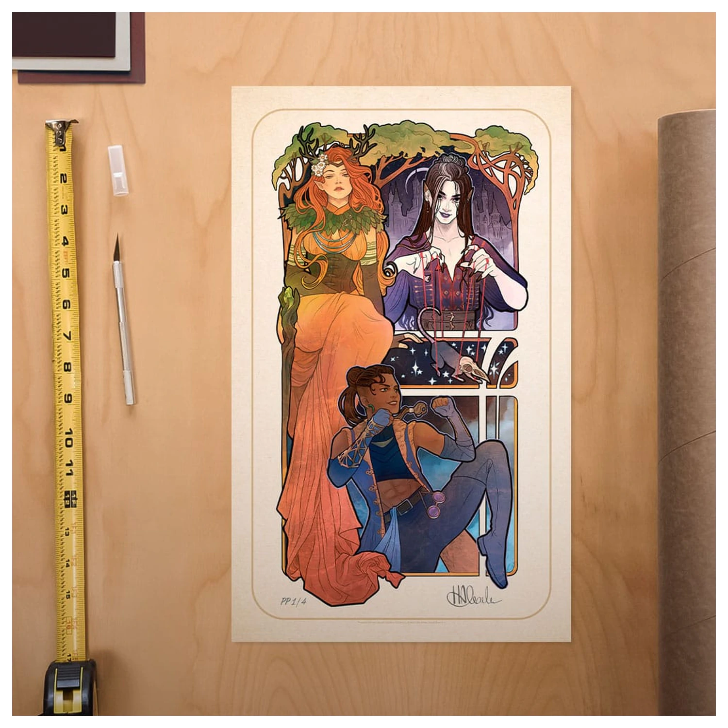 Critical Role Kunstdruck Marisha Ray: 10th Anniversary Art Nouveau Illustrations 46 x 28 Zentimeter - ungerahmt Produktfoto