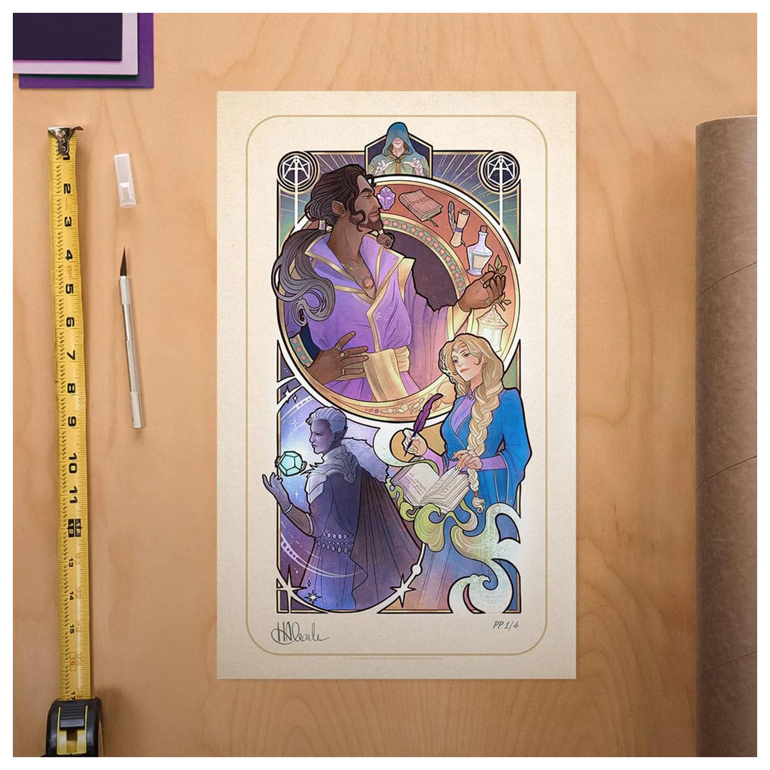 Critical Role Art Print Matthew Mercer: 10th Anniversary Art Nouveau Illustrationen 46 x 28 cm - ungerahmt Produktfoto