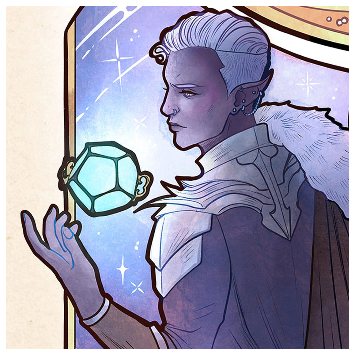 Critical Role Art Print Matthew Mercer: 10th Anniversary Art Nouveau Illustrationen 46 x 28 cm - ungerahmt Produktfoto