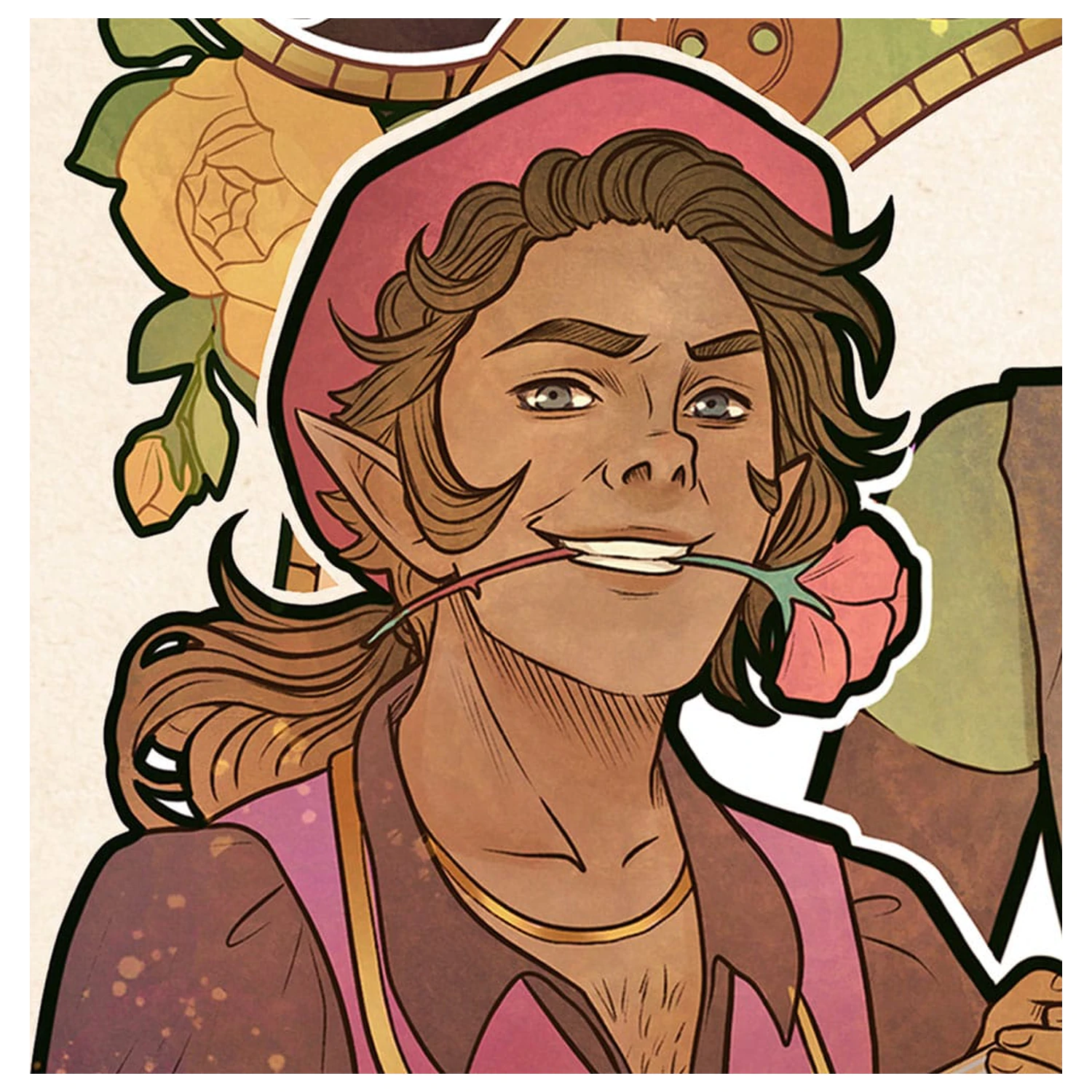 Critical Role Art Print Sam Riegel: 10th Anniversary Art Nouveau Illustrations 46 x 28 cm - ungerahmt Produktfoto