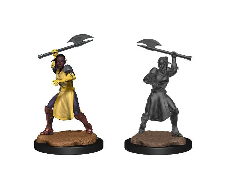 Critical Role Miniaturen unbemalt Half-Elf Echo Knight and Echo Female Umkarton (2) Produktfoto