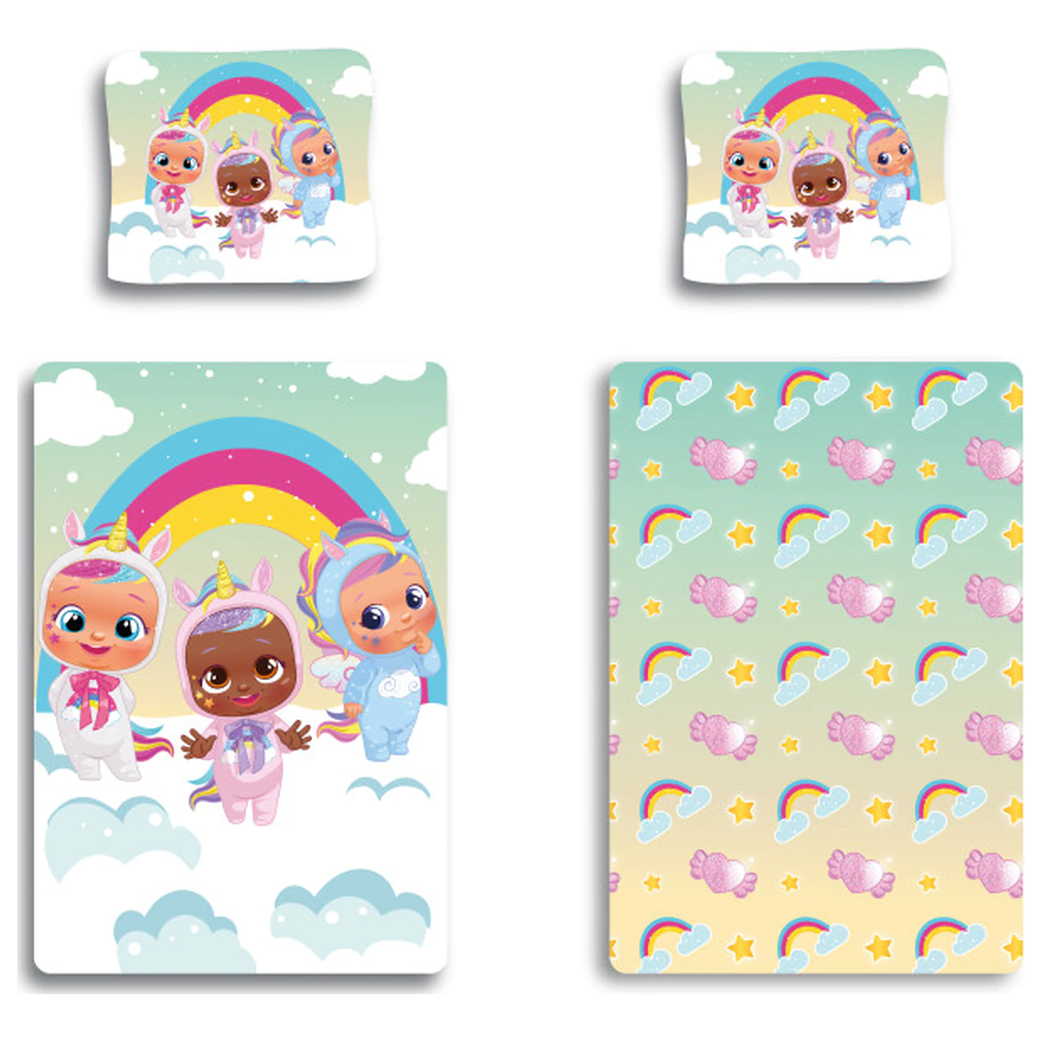 Cry Babies Clouds Kinder, Vorschule Bettbezug Produktfoto