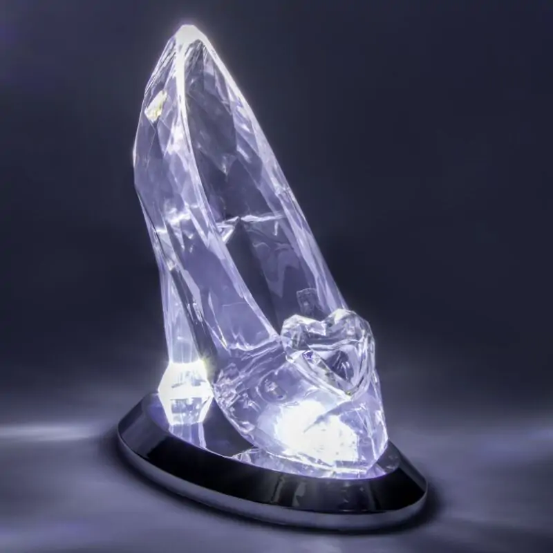 Crystal Shoe 3D Lampe 19cm Produktfoto