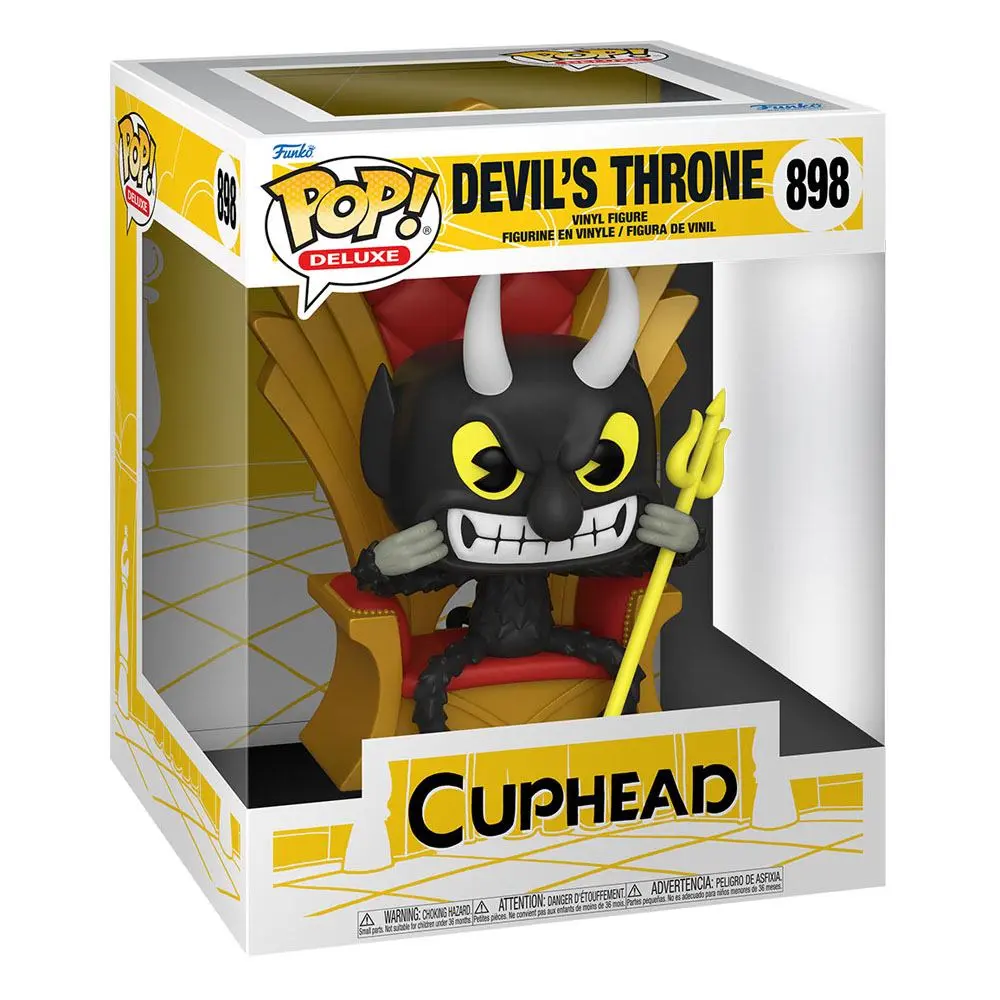 Cuphead POP! Deluxe Vinyl Figur Devil in Chair 9 cm Produktfoto