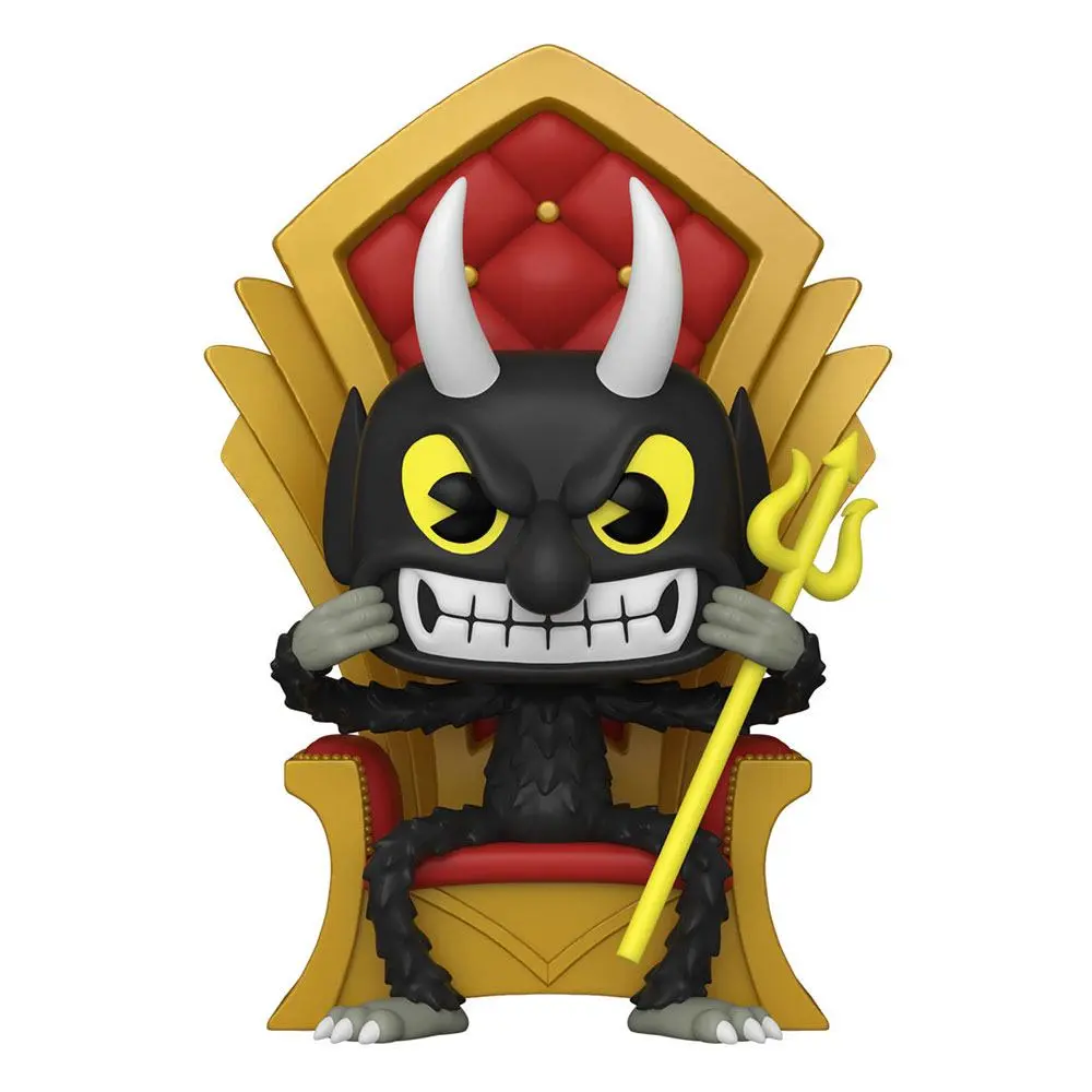 Cuphead POP! Deluxe Vinyl Figur Devil in Chair 9 cm Produktfoto