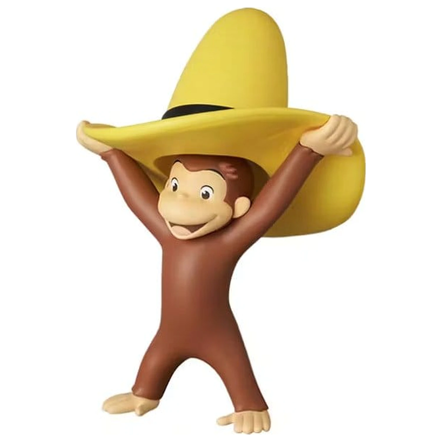 Curious George UDF Mini Figur mit Hut 6 cm Produktfoto