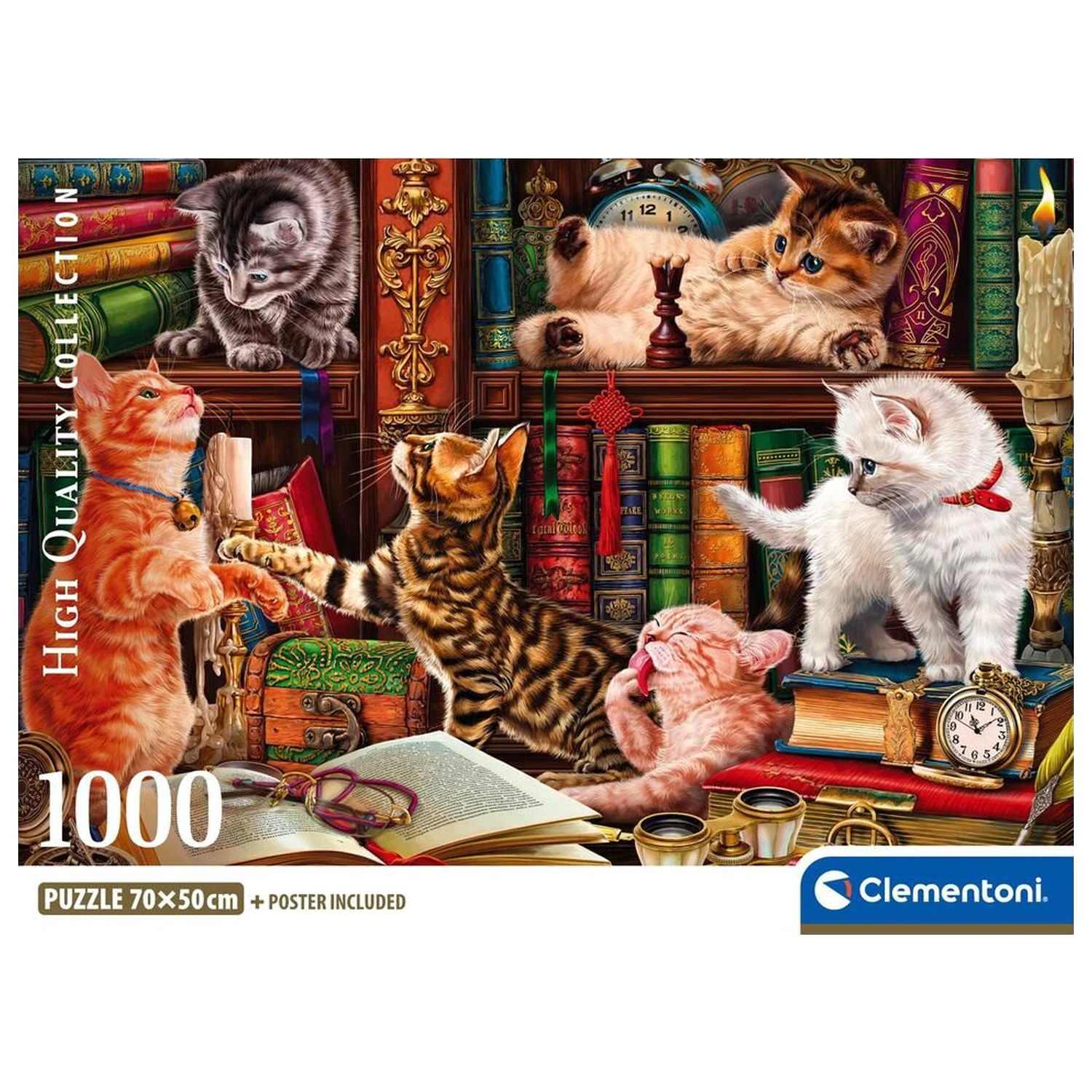 Curious Whiskers puzzle 1000 Teile Produktfoto