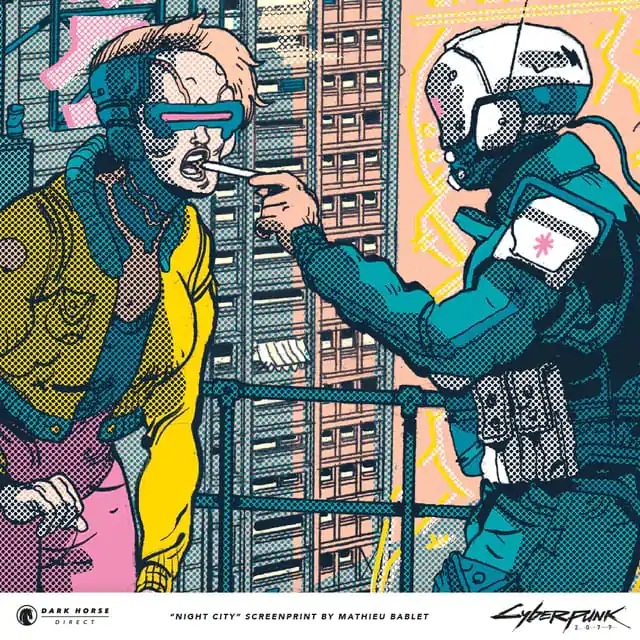 Cyberpunk 2077 Kunstdruck Night City 45 x 60 cm Produktfoto