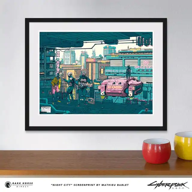 Cyberpunk 2077 Kunstdruck Night City 45 x 60 cm Produktfoto