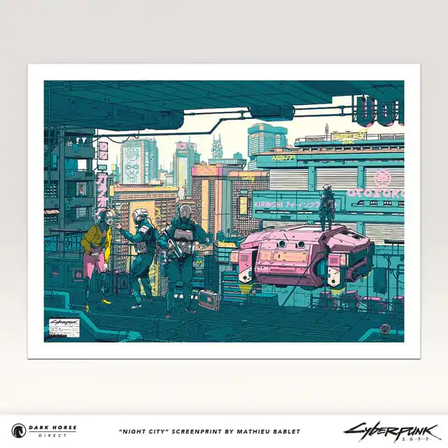 Cyberpunk 2077 Kunstdruck Night City 45 x 60 cm Produktfoto