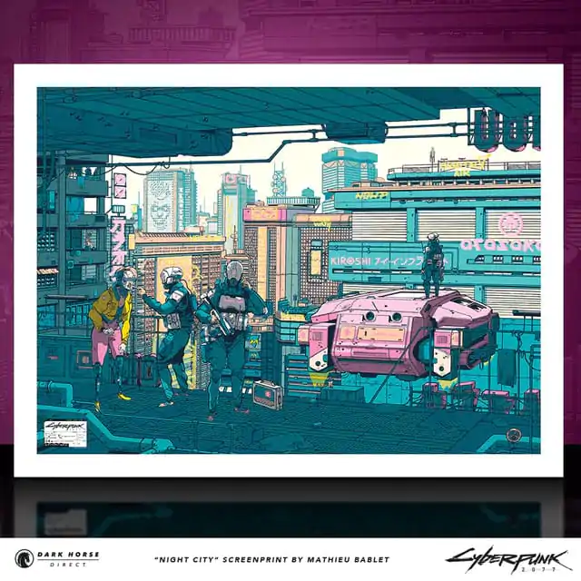 Cyberpunk 2077 Kunstdruck Night City 45 x 60 cm Produktfoto