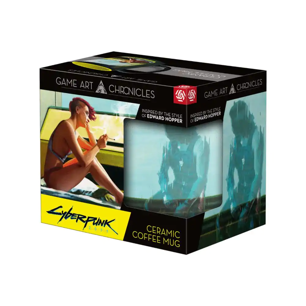 Cyberpunk 2077 Game Art Chronicles Tasse Artwork Inspired by Edward Hopper 450 ml Produktfoto