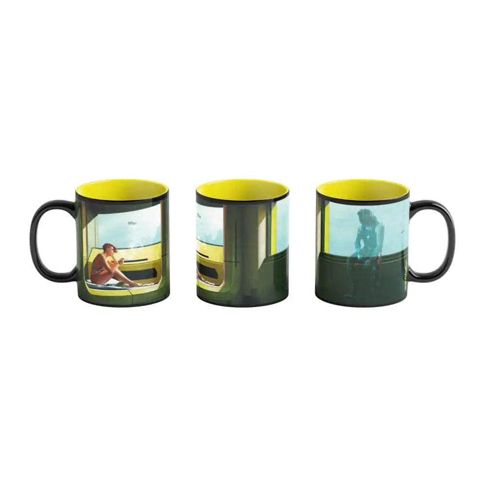 Cyberpunk 2077 Game Art Chronicles Tasse Artwork Inspired by Edward Hopper 450 ml Produktfoto