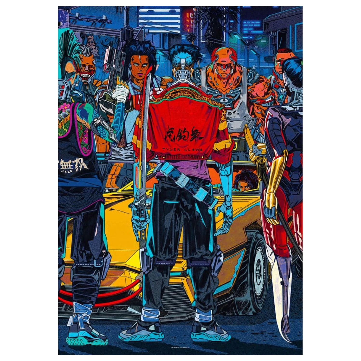 Cyberpunk 2077 Puzzle Kickdown (1000 Teile) Produktfoto