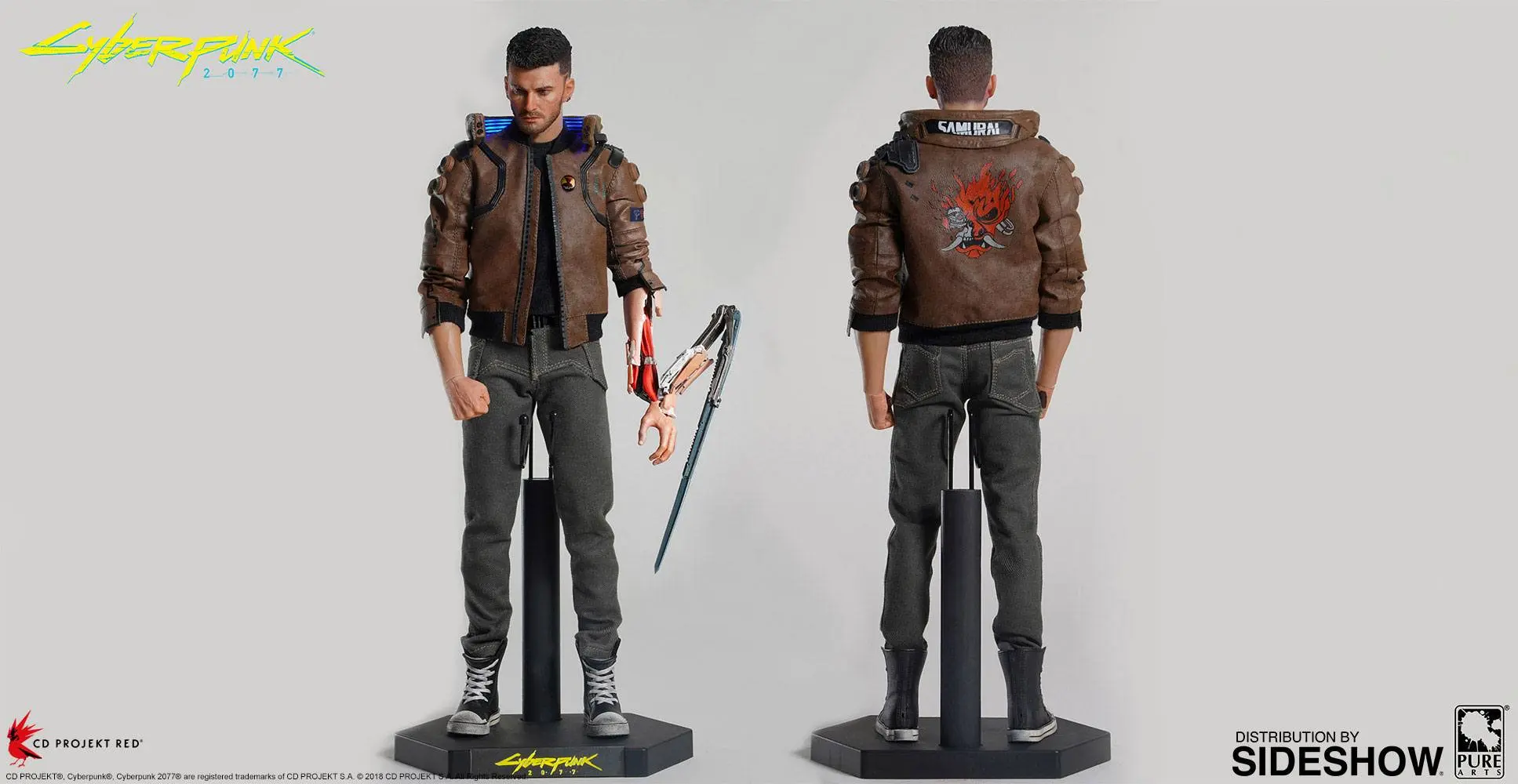Cyberpunk 2077 Actionfigur Male V 30 cm Produktfoto