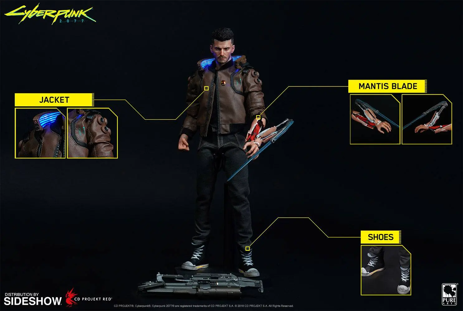 Cyberpunk 2077 Actionfigur Male V 30 cm Produktfoto