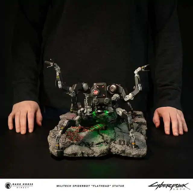 Cyberpunk 2077 Statue Militech Spiderbot "Flathead" 25 cm Produktfoto