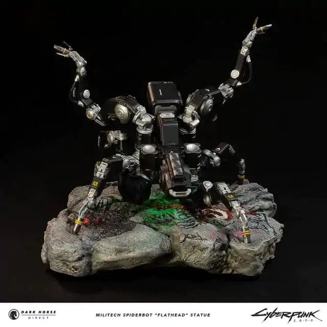 Cyberpunk 2077 Statue Militech Spiderbot "Flathead" 25 cm Produktfoto