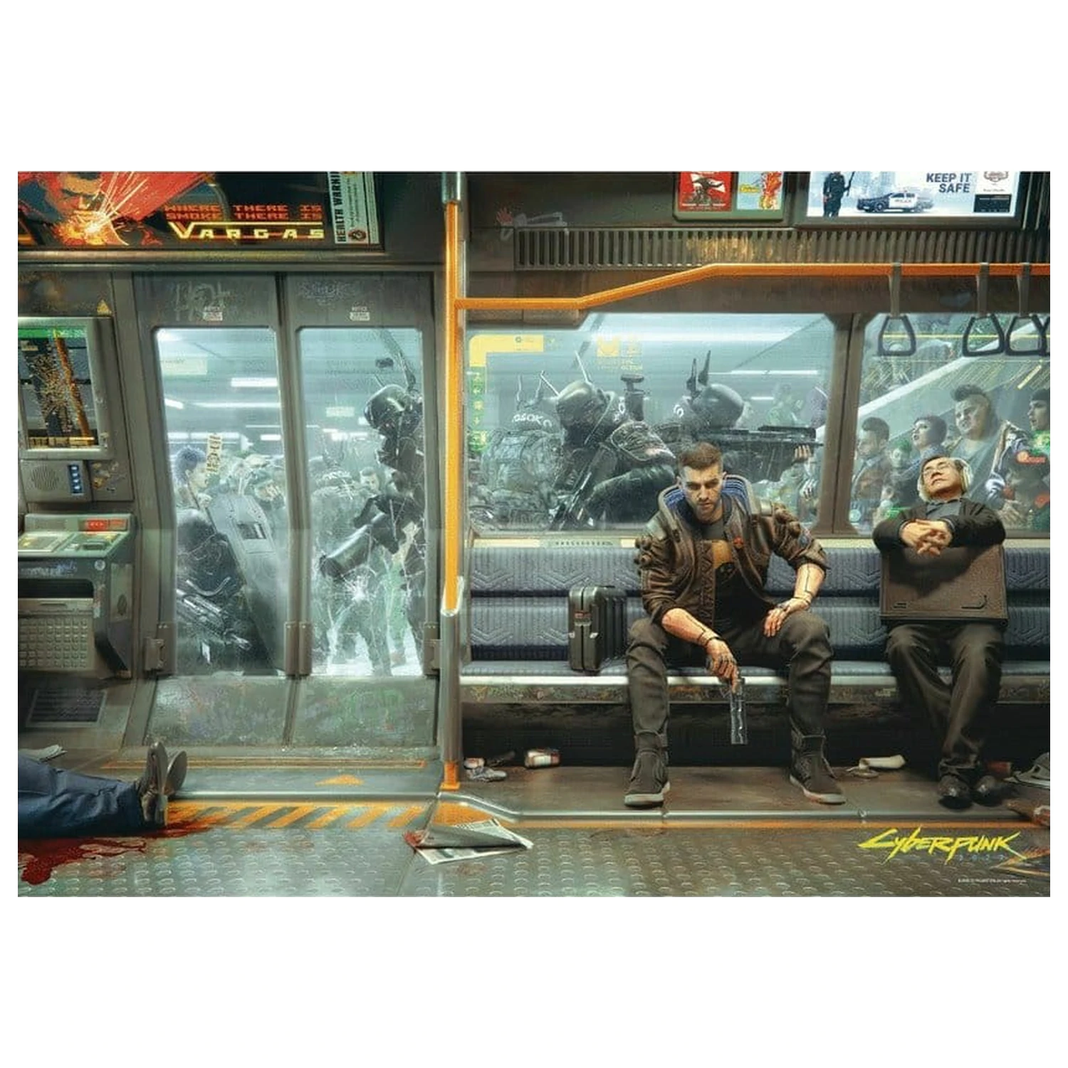 Cyberpunk 2077 Puzzle Metro (1000 Teile) Produktfoto