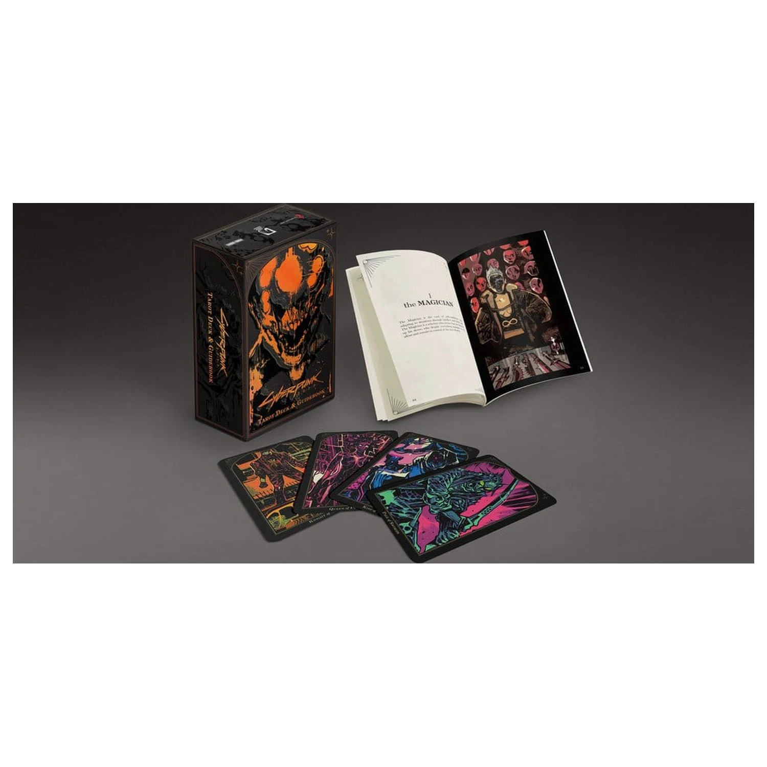 Cyberpunk 2077: Spielkarten Tarot Deck & Guidebook Produktfoto