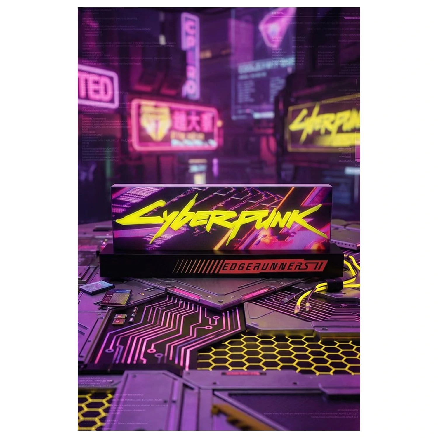 Cyberpunk: Edgerunners Logo Lampe Edgerunner 2 Produktfoto
