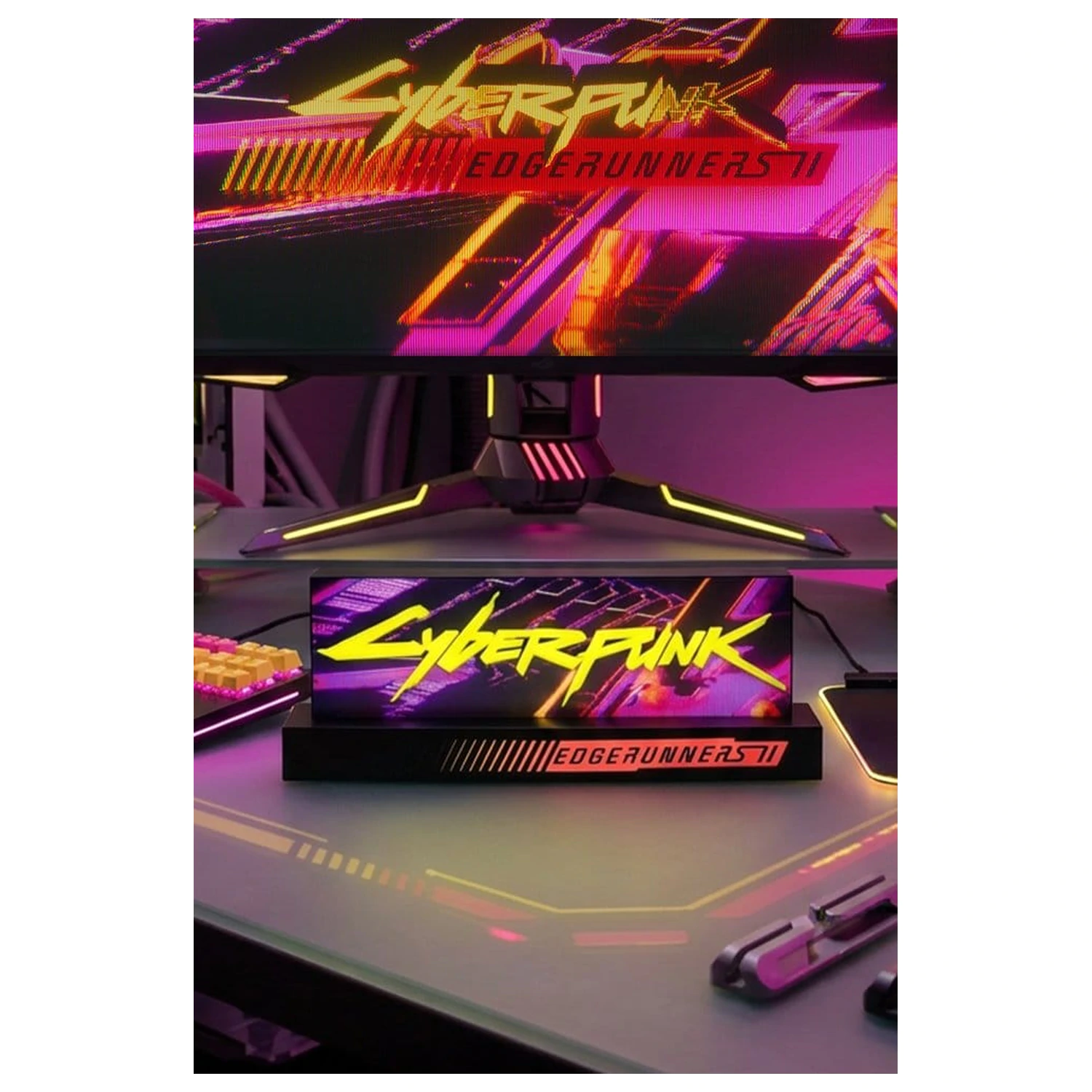Cyberpunk: Edgerunners Logo Lampe Edgerunner 2 Produktfoto