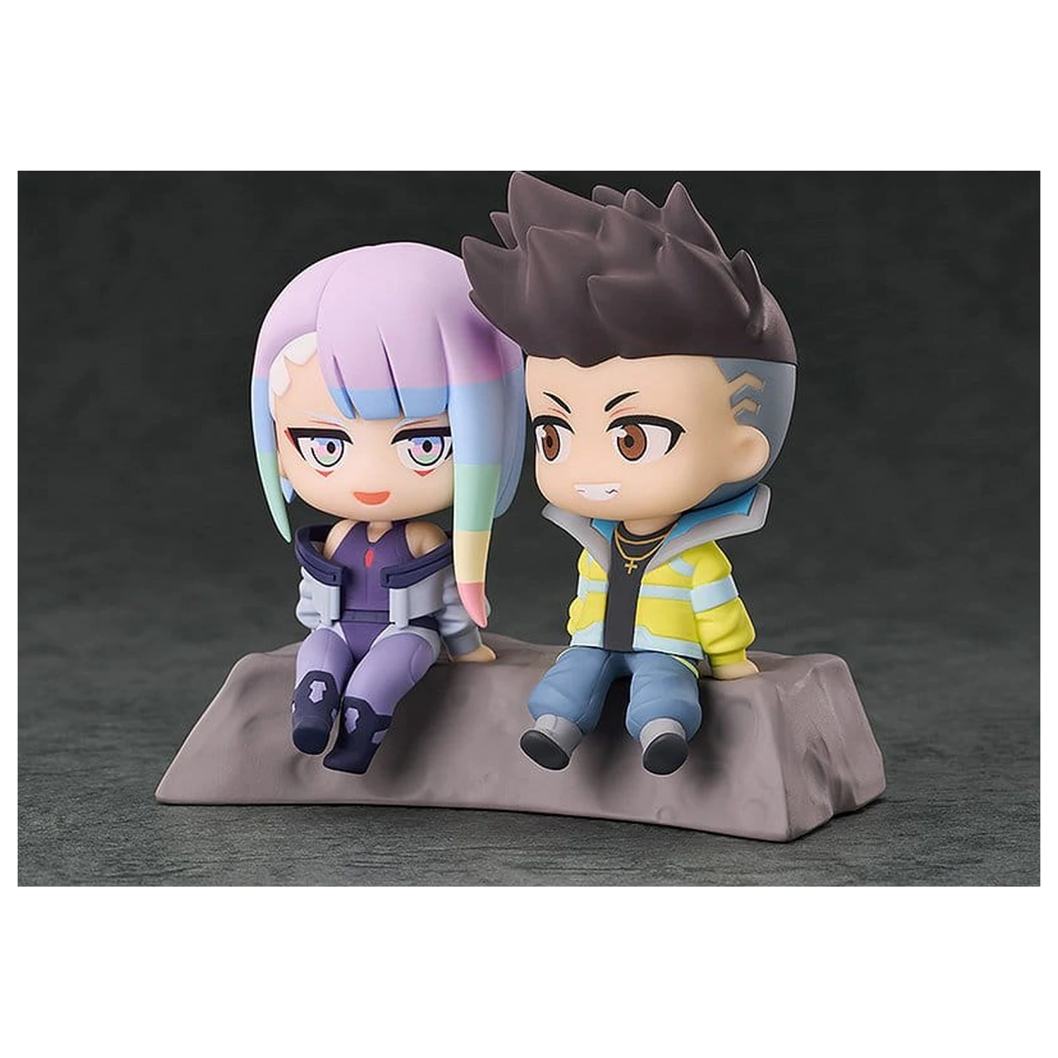 Cyberpunk: Edgerunners Qset+ PVC-Figuren 2er-Pack David & Lucy 8 cm Produktfoto