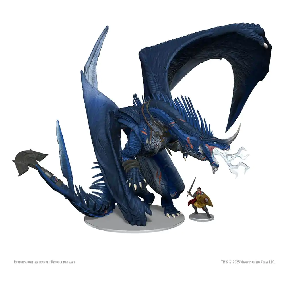 D&D Icons of the Realms verpackte vorbemalte Miniaturen Ancient Blue Dragon 20 cm Produktfoto