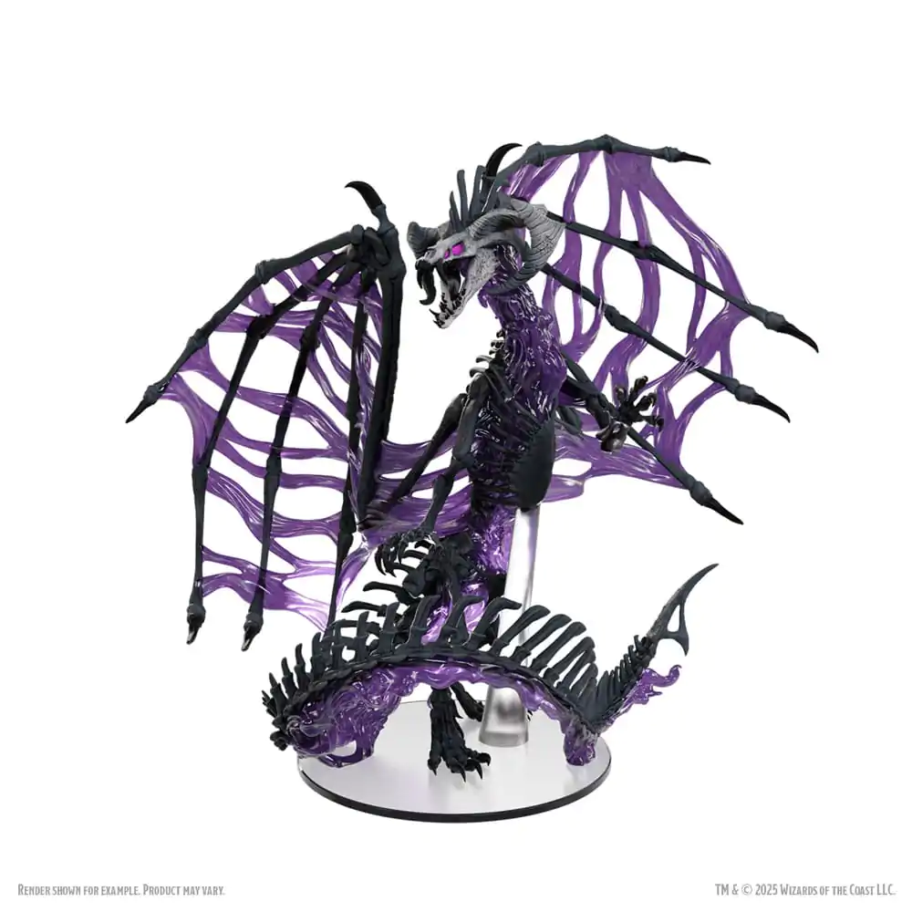 D&D Icons of the Realms Boxed Miniaturen vorbemalt Black Dracolich 30 cm Produktfoto