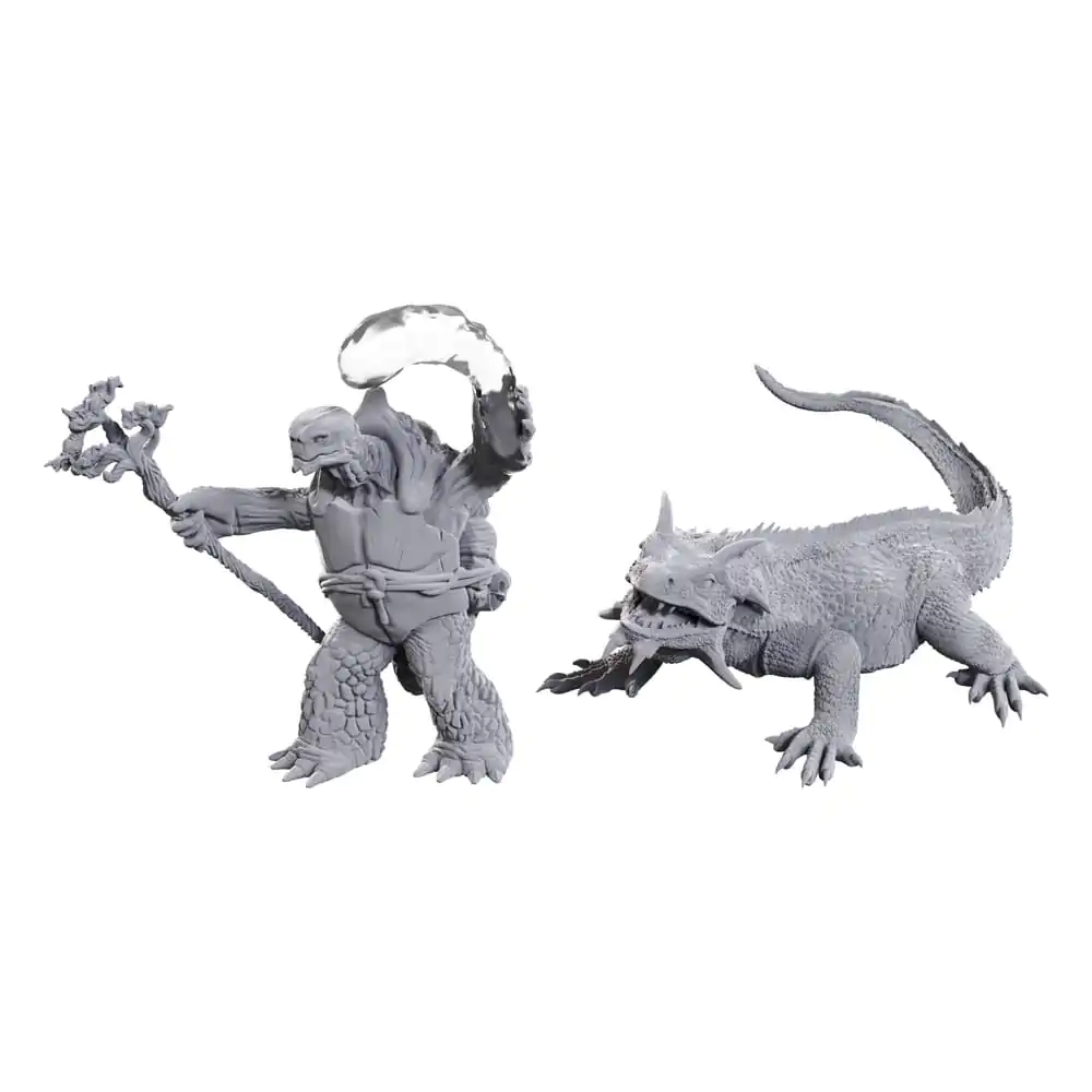 D&amp;D Nolzur&#039;s Marvelous Miniatures Miniaturen unbemalt Tortle Druid &amp; Wild Shape Giant Lizard Produktfoto