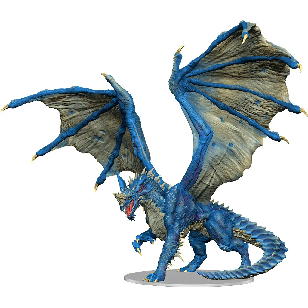 D&D Nolzur's Marvelous Miniatures Miniatur unbemalt Adult Blue Dragon Produktfoto