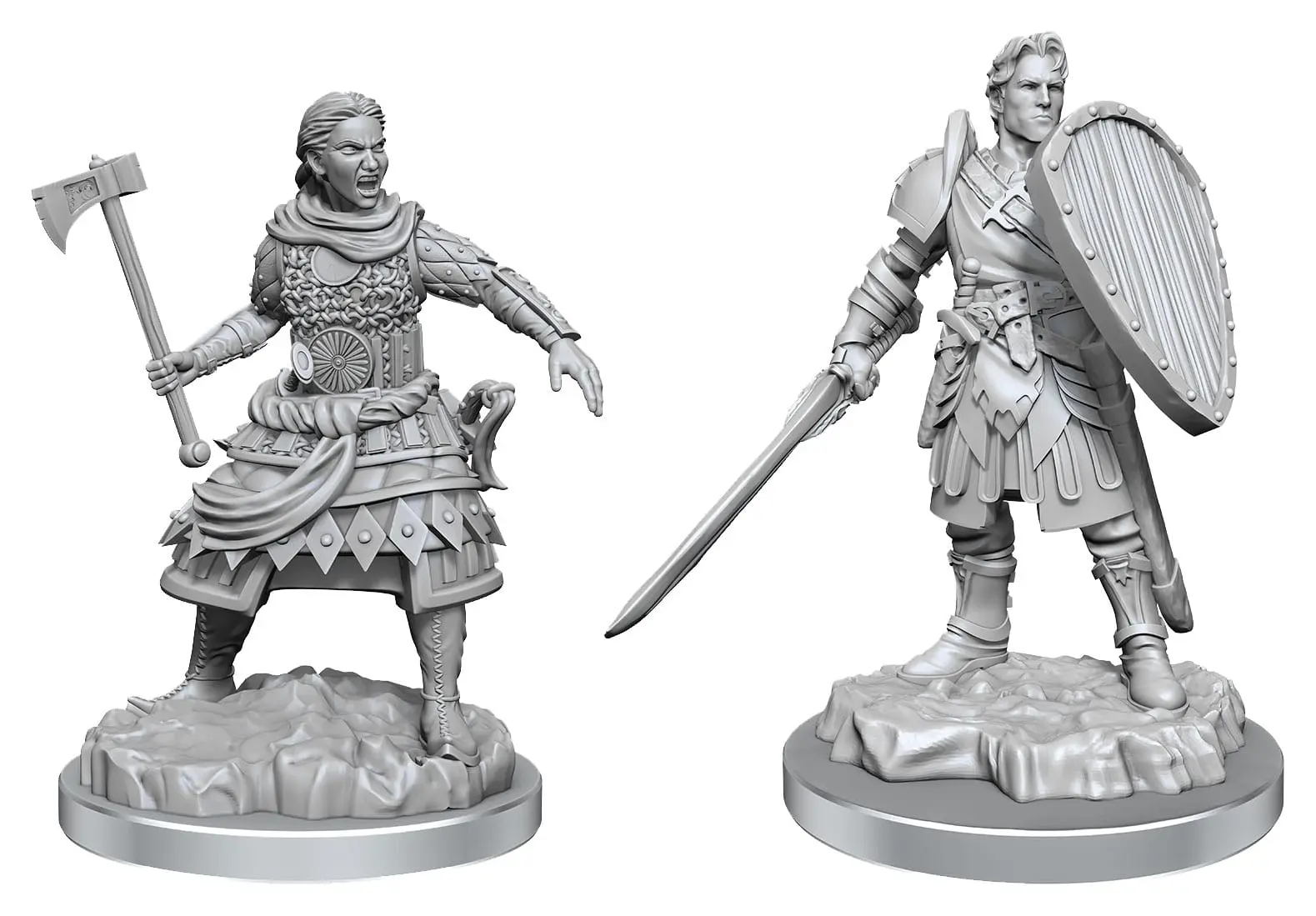 D&D Nolzur's Marvelous Miniatures Miniaturen unbemalt 2er-Pack Human Fighters termékfotó