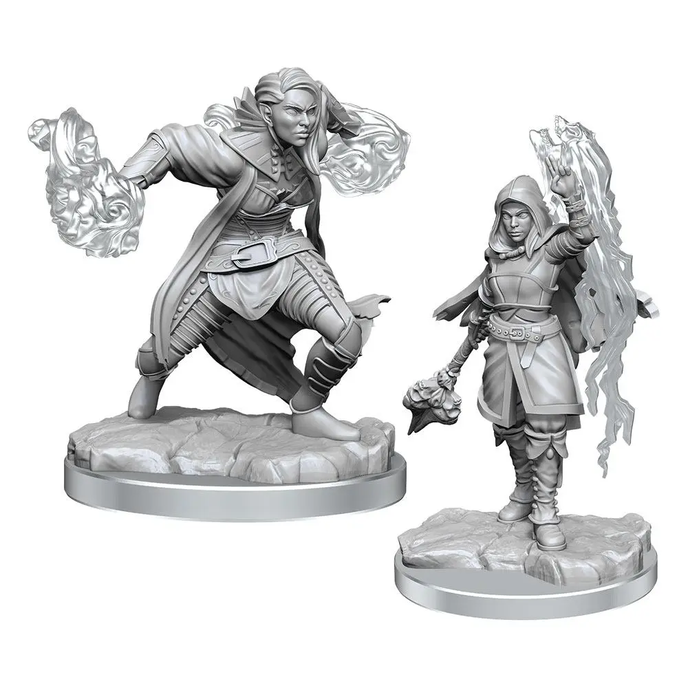 D&D Nolzur's Marvelous Miniatures Miniaturen unbemalt 2er-Pack Half-Elf Warlock Produktfoto