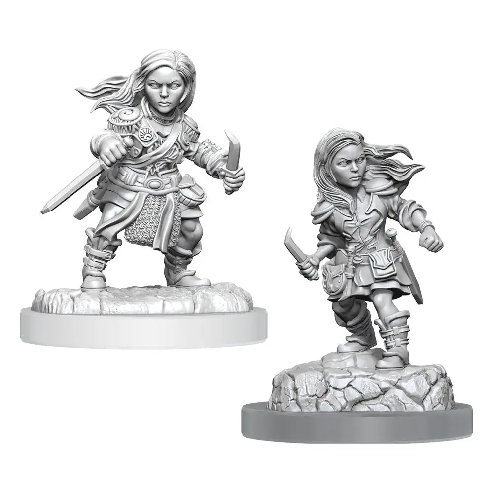 D&D Nolzur's Marvelous Miniatures Miniaturen unbemalt 2er-Pack Halfling Rogue Female Produktfoto