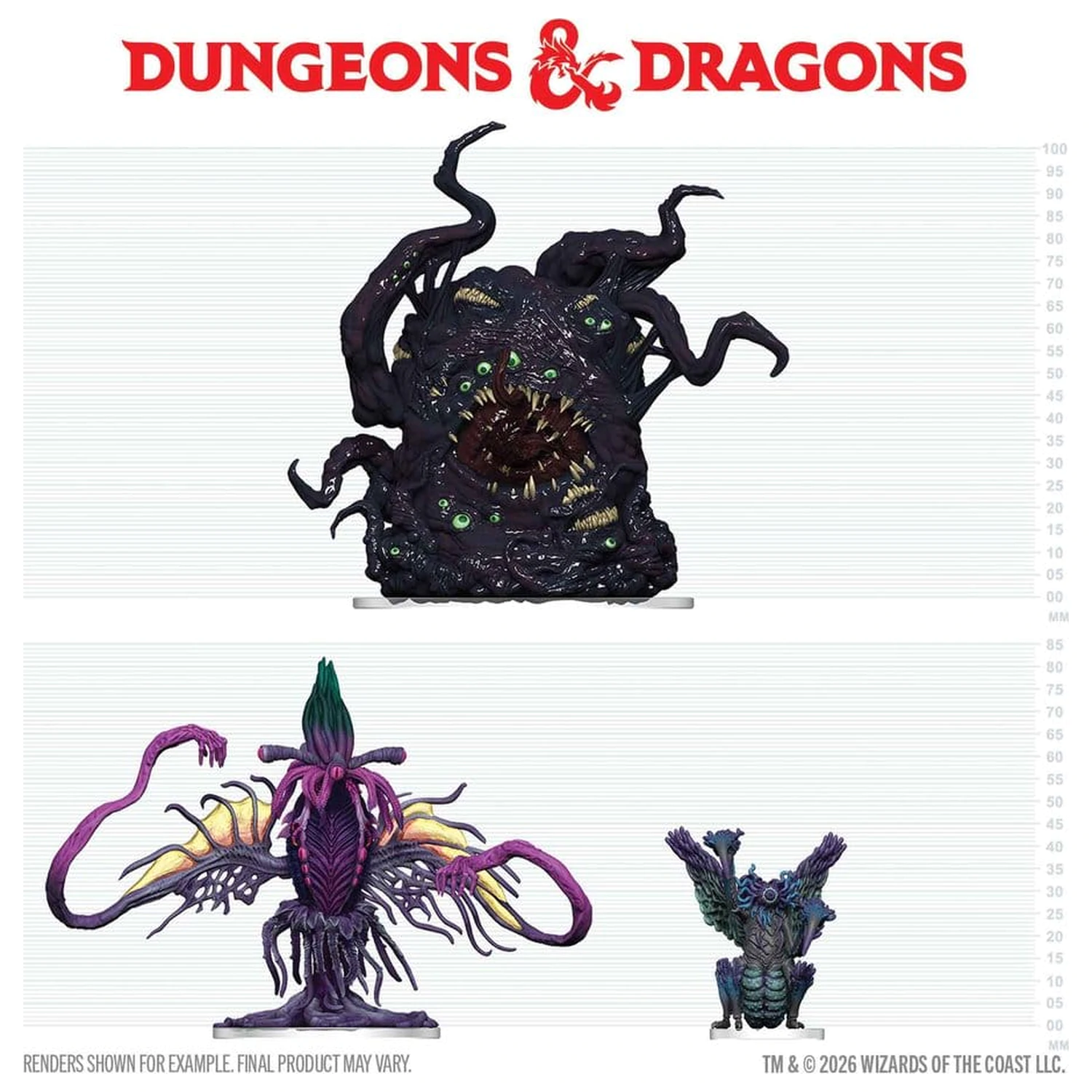 D&D Icons of the Realms Schachtel vorbemalte Miniaturen Eldritch Enemies of Ravenloft Produktfoto