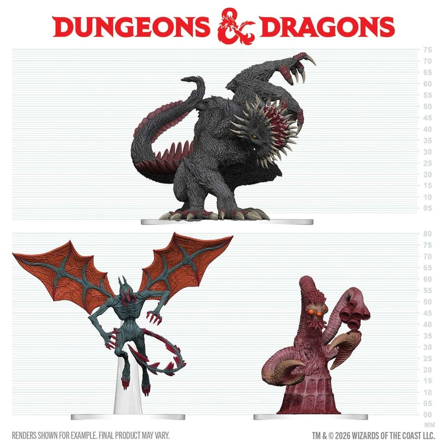 D&D Icons of the Realms Box mit vorbemalten Miniaturen: Maddening Monsters of Ravenloft Produktfoto