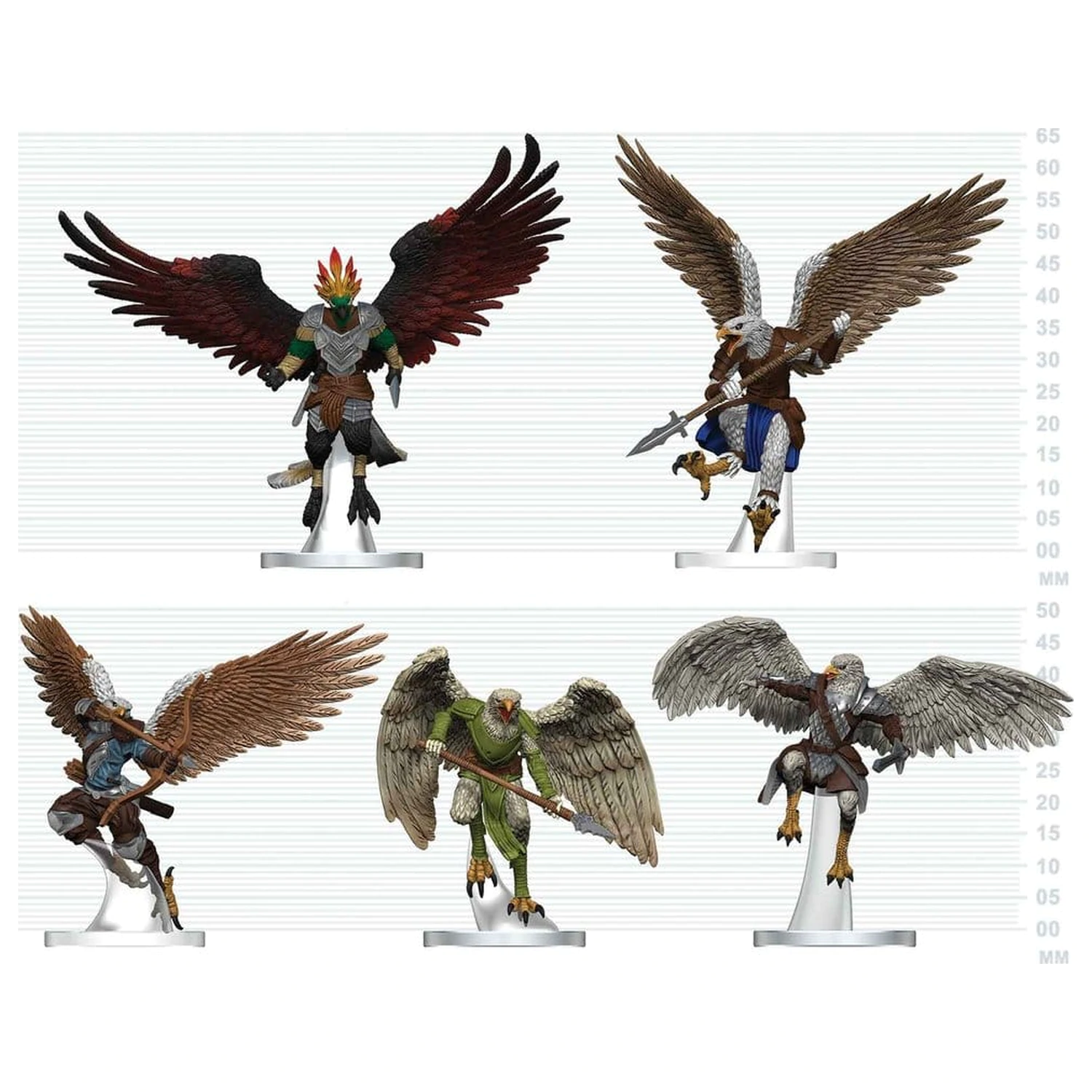 D&D Icons of the Realms Mini Figuren Aarakocra Flock 20 cm Produktfoto