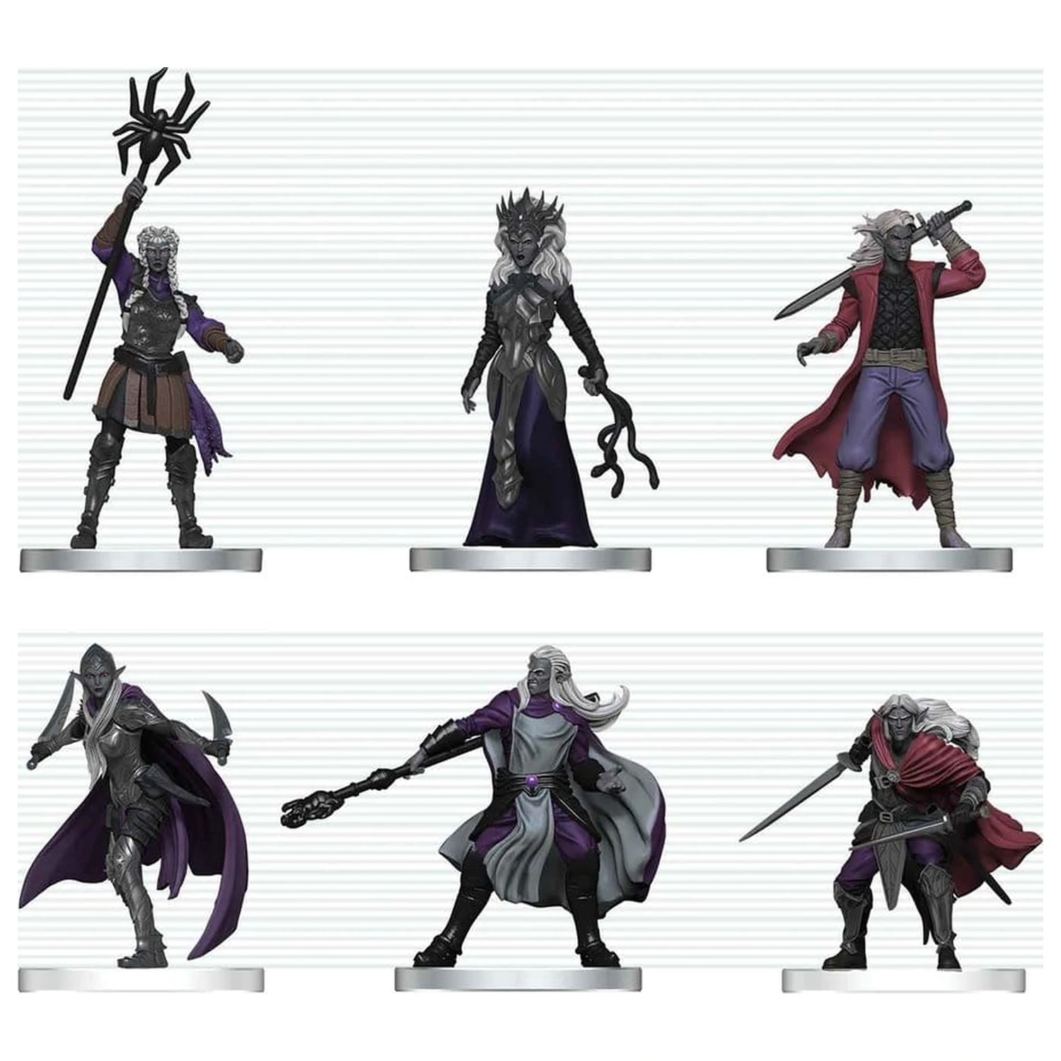 D&D Icons of the Realms Mini Figuren Drow Warband 20 cm Produktfoto