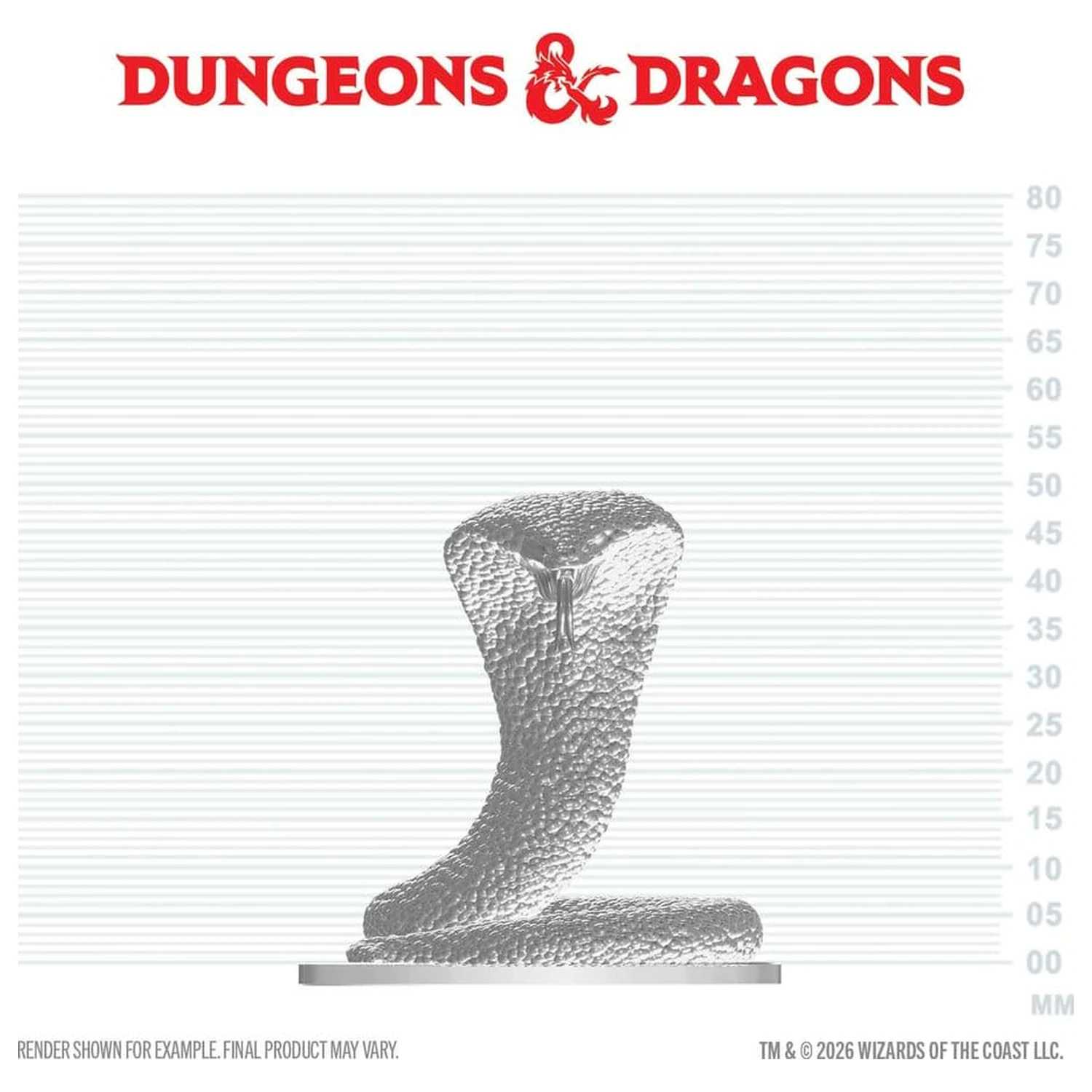 D&D Nolzur's Marvelous Miniatures Miniaturfigur Polar Serpent Produktfoto