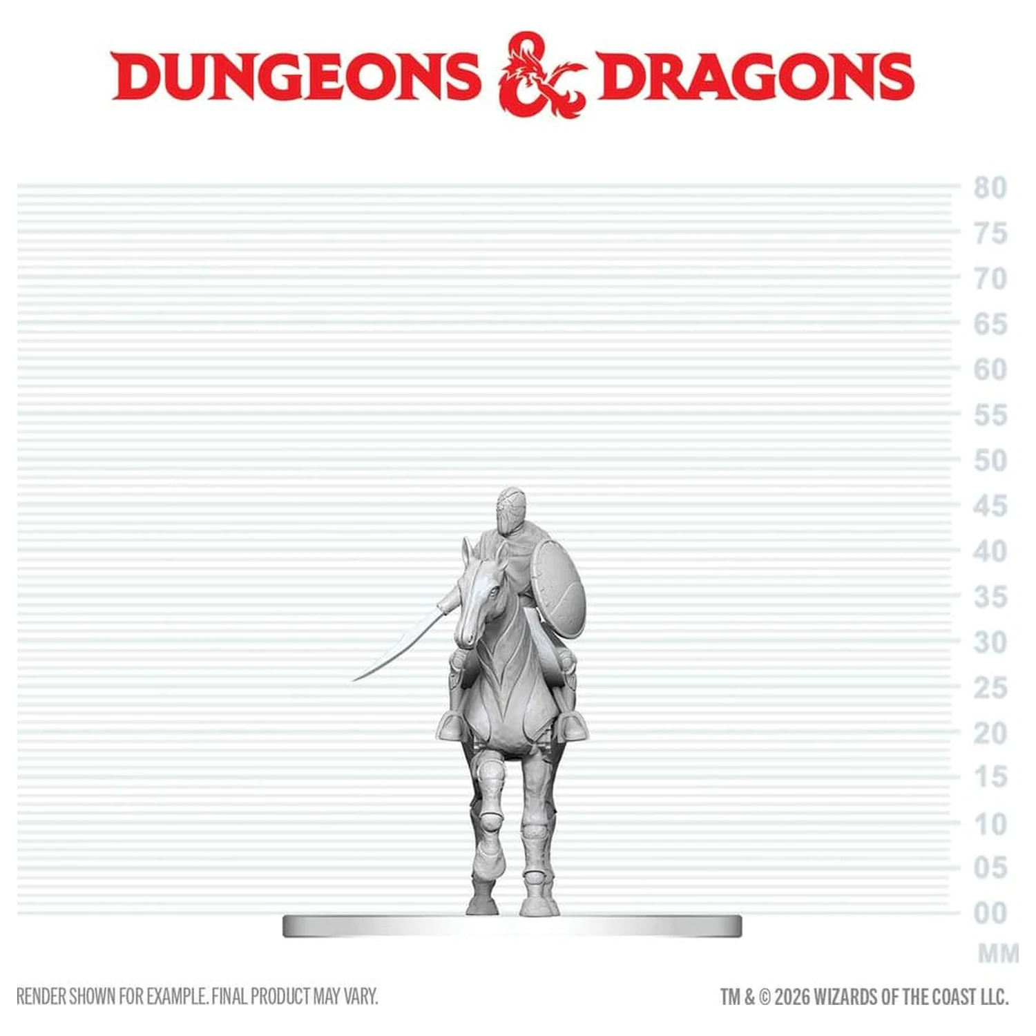 D&D Nolzur's Marvelous Miniatures Miniaturfiguren Nimblewright Steed with Rider Produktfoto